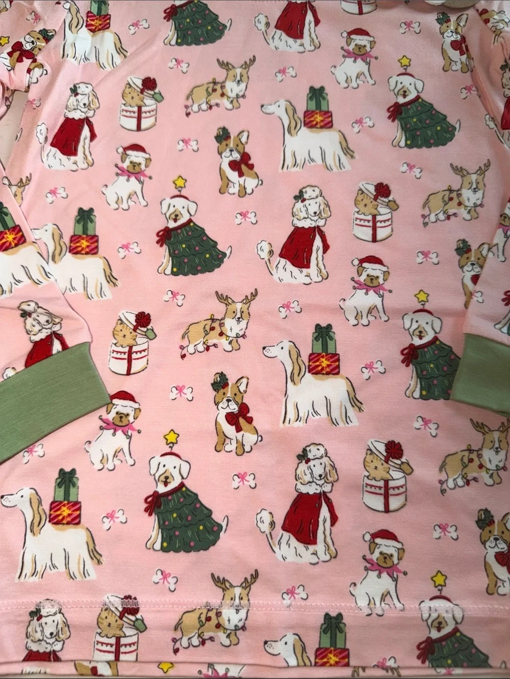 Angel Dear Christmas Holiday Dogs Puppy Pajama Set 2T 3-4 5-6 7-8